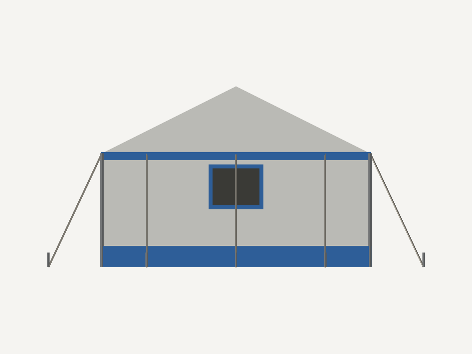 Disaster Relief Tent (3D Studio Edition)