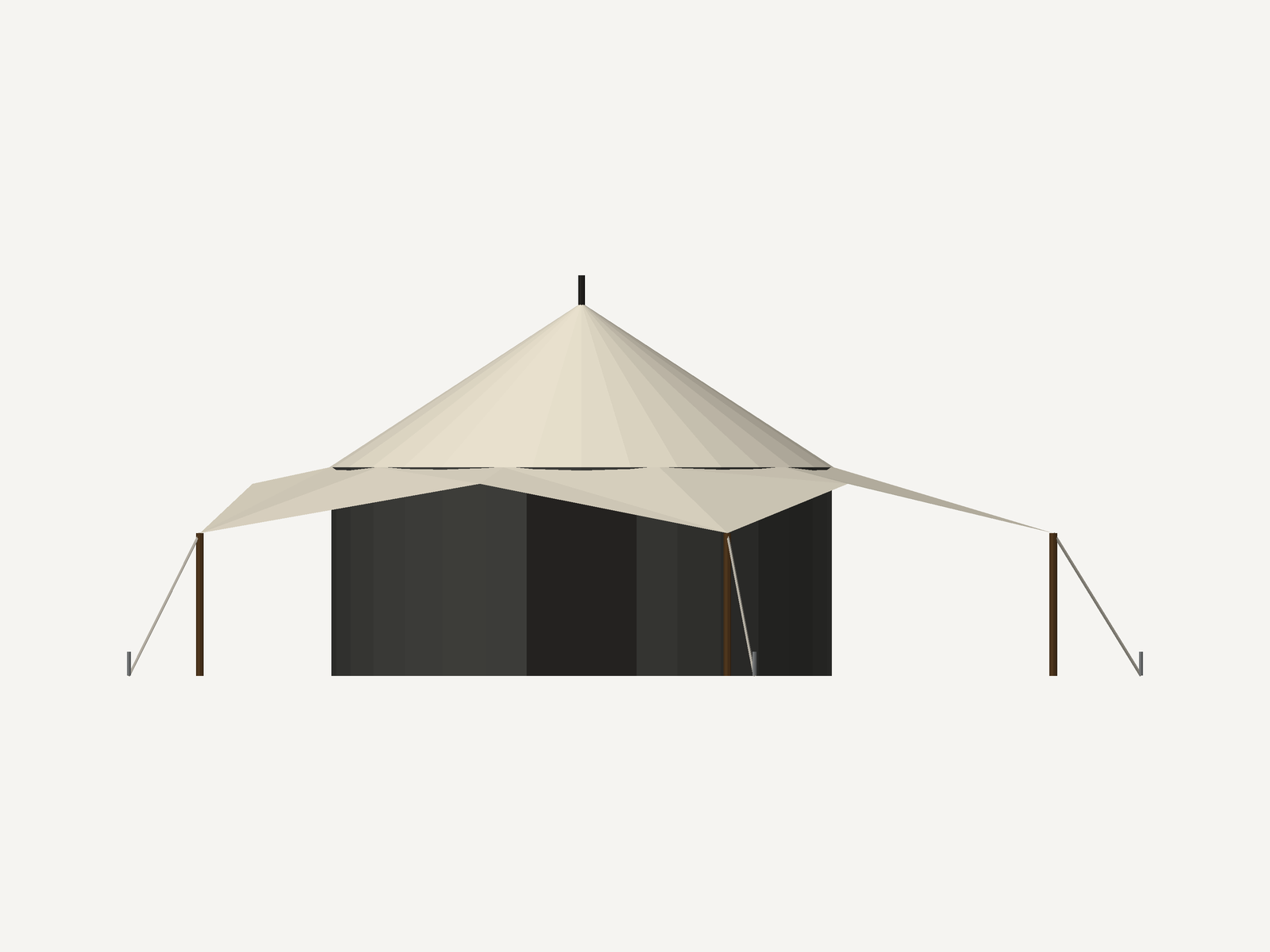 Best Tent for Camping with Dogs – Star Bell Tent (3D Studio Edition) preview 10