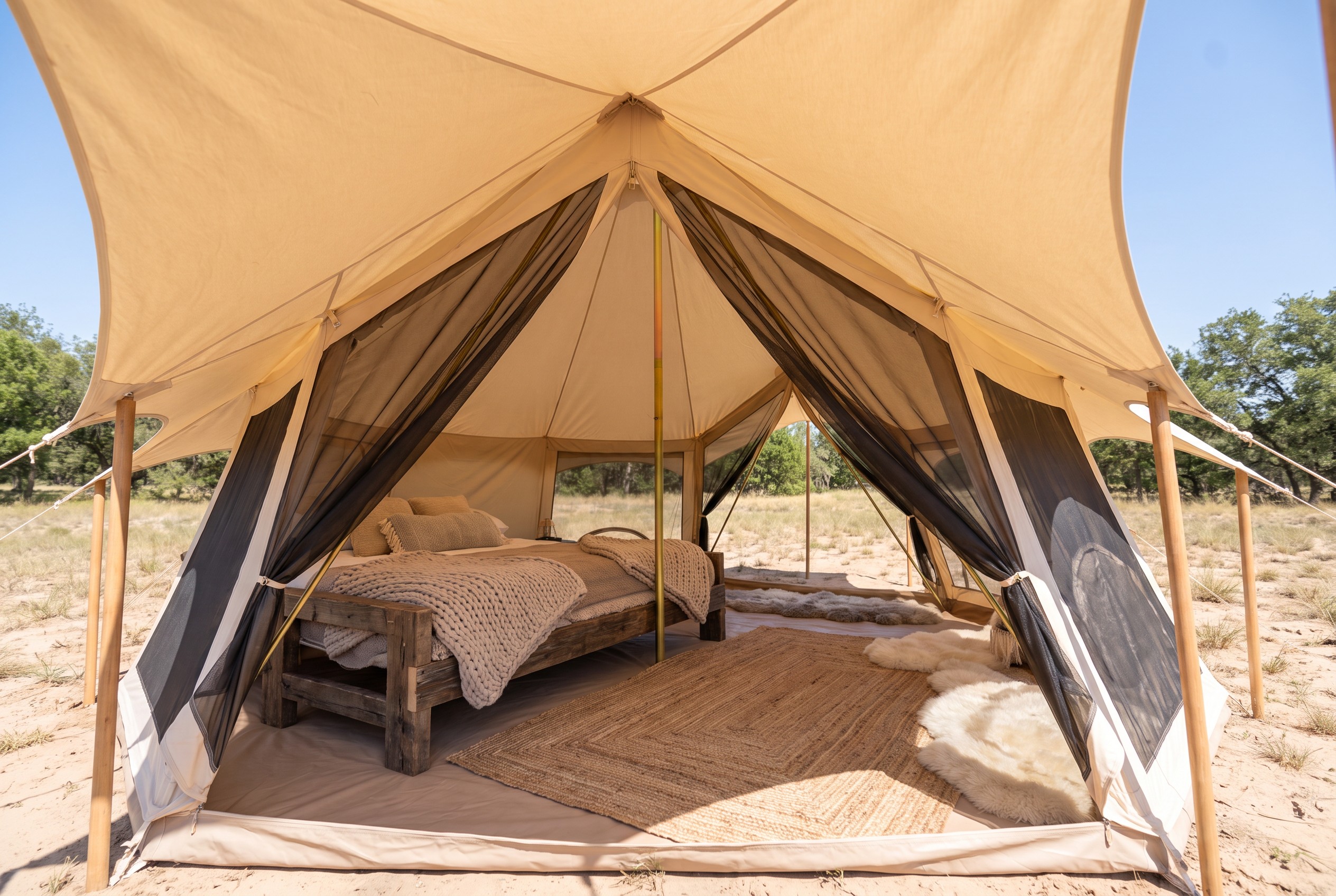 Best Tent for Camping with Dogs – Star Bell Tent (3D Studio Edition) preview 5