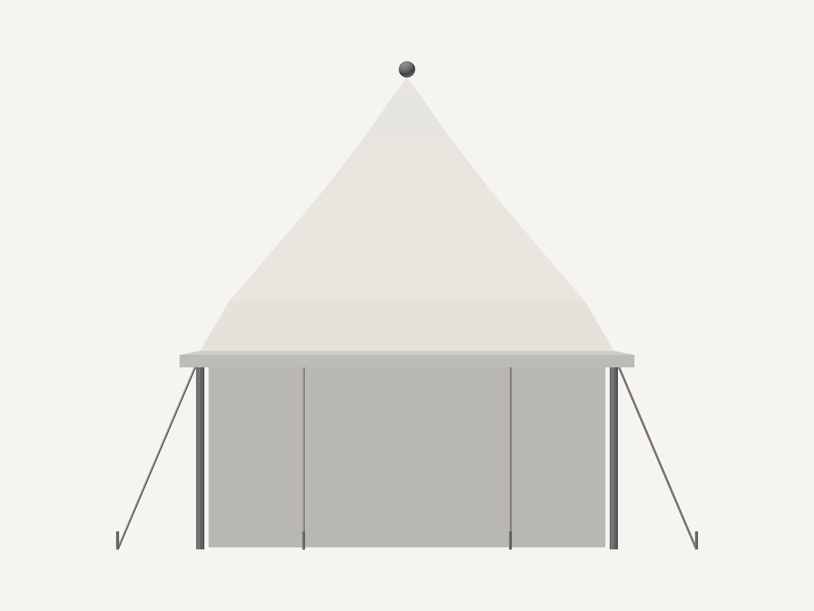 Canvas Pagoda Tents for Sale in USA (3D Studio Edition) preview 10