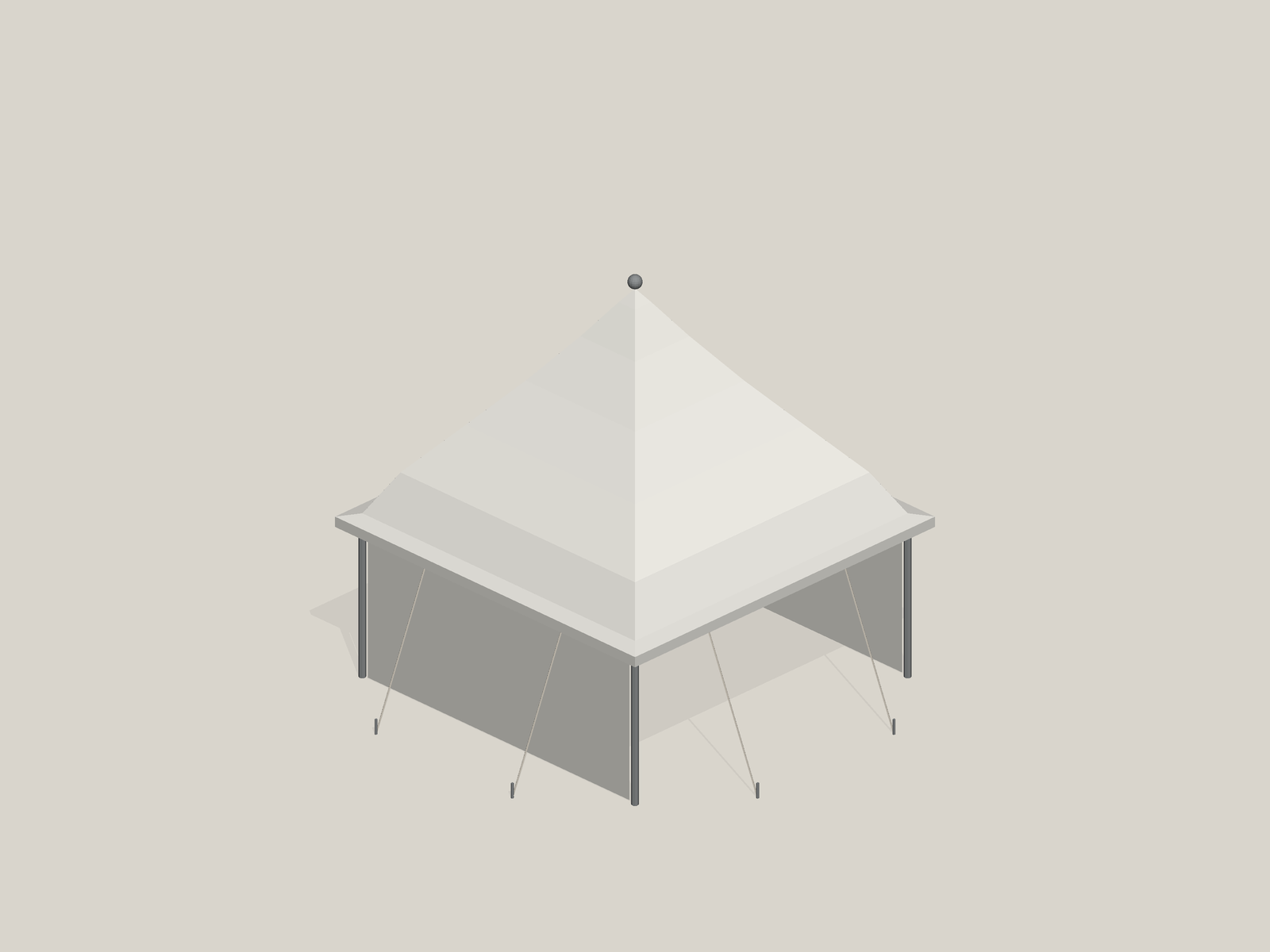 Canvas Pagoda Tents for Sale in USA (3D Studio Edition) preview 12