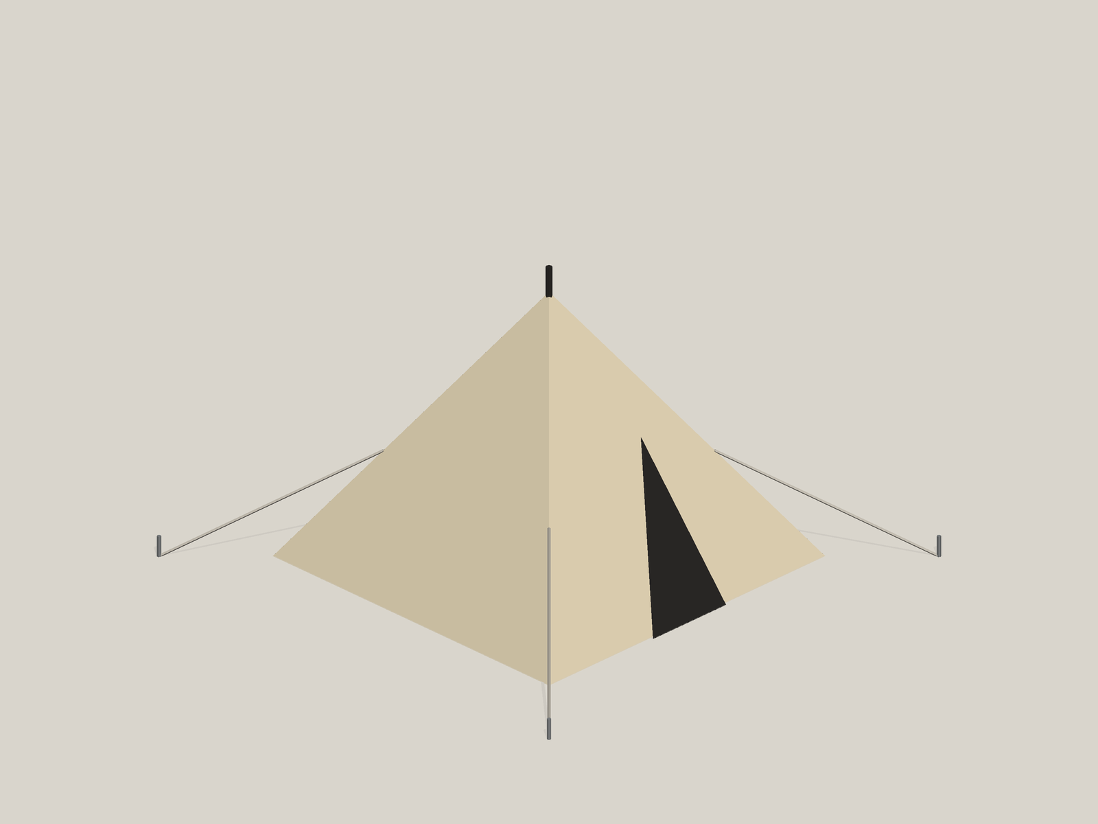 Canvas Pyramid Tents for Sale in USA (3D Studio Edition) preview 12