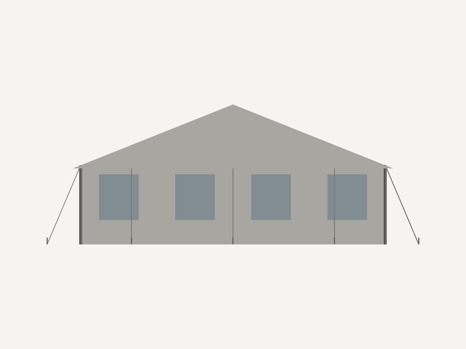 Heavy Duty Commercial Tents for Sale – Wedding, Party Tent (3D Studio Edition) preview 14