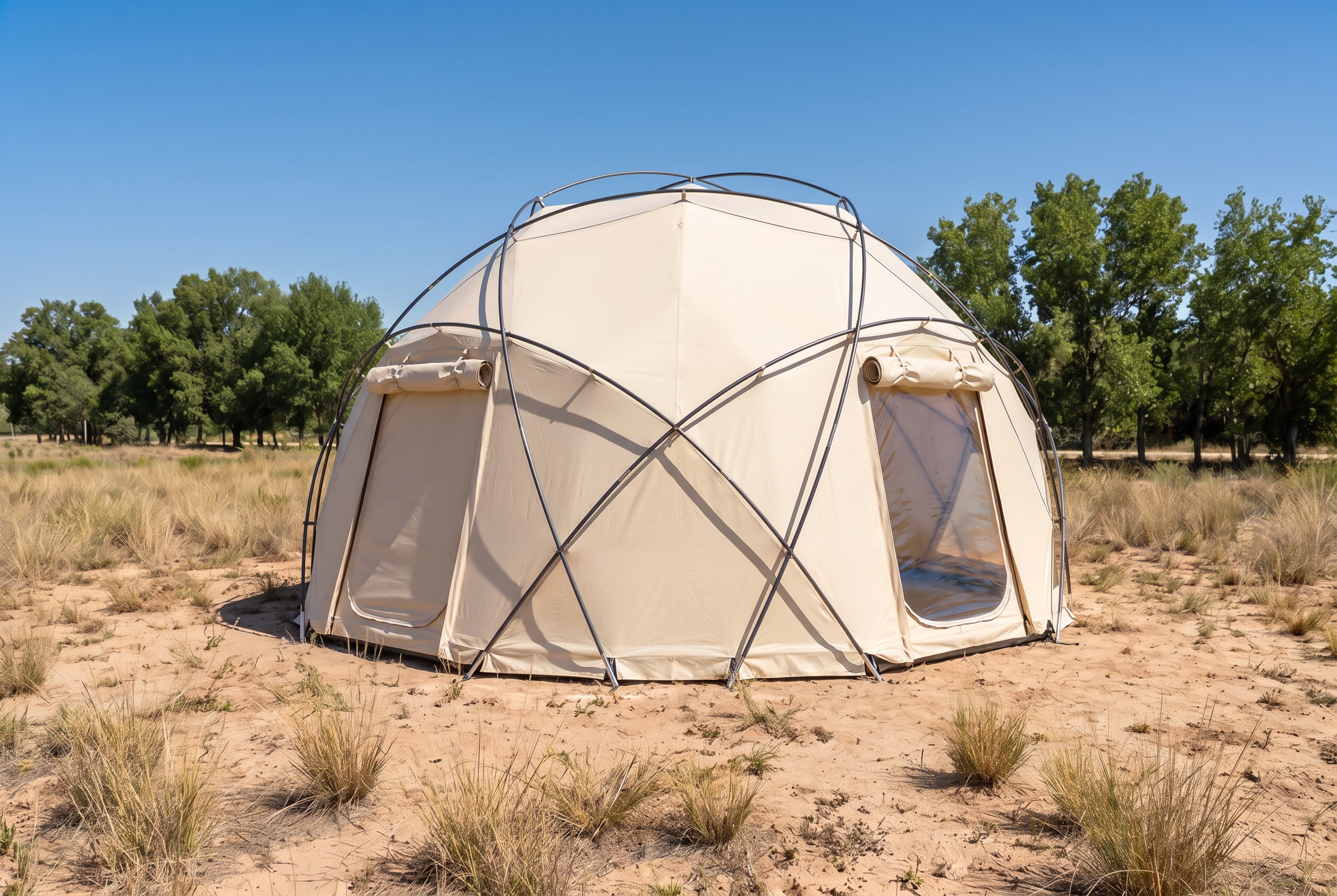 Permanent Glamping Tents for Sale – Geodesic Dome Tent (3D Studio Edition) preview 3