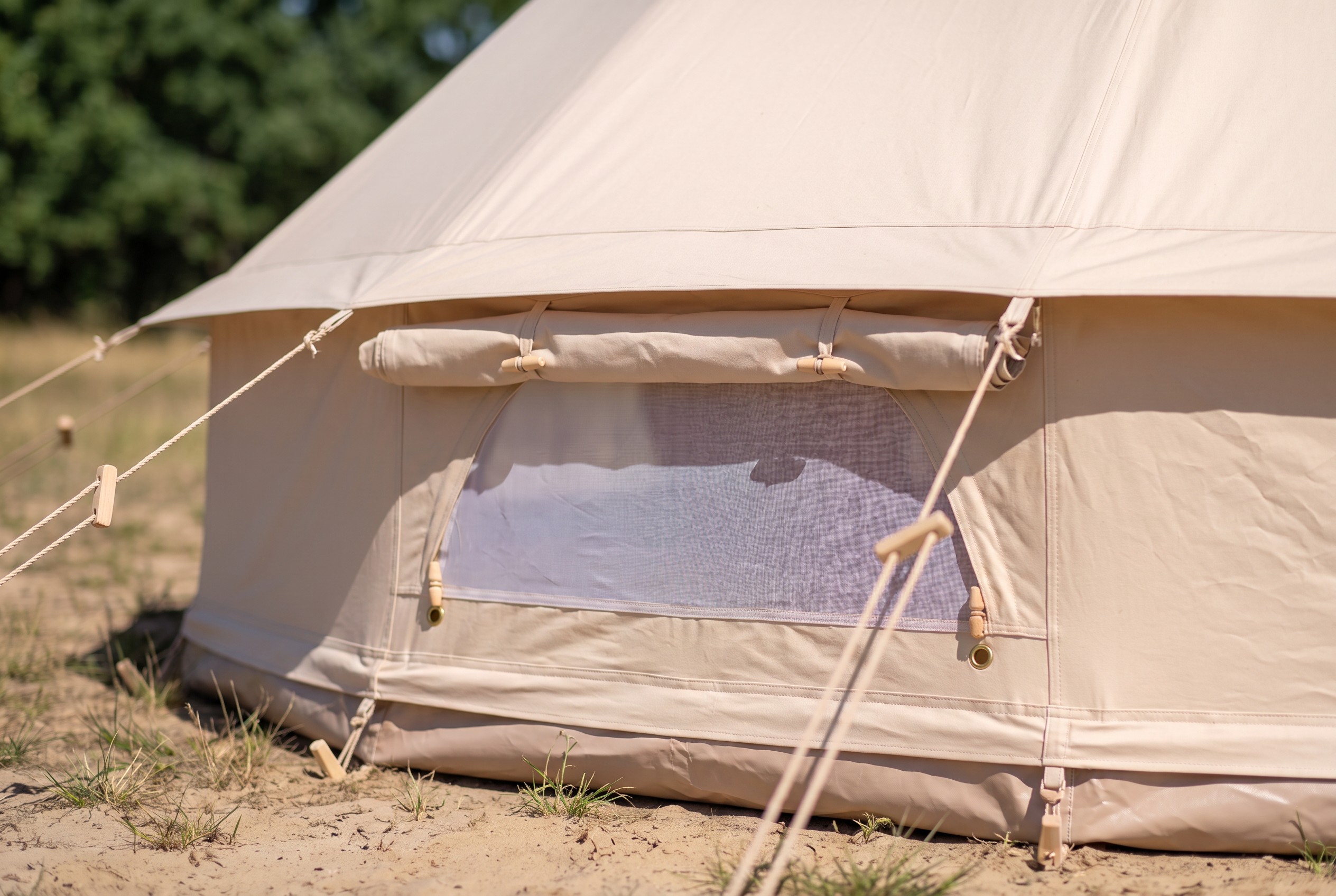 4m Fire Retardant Bell Tent with Stove Hole preview 6