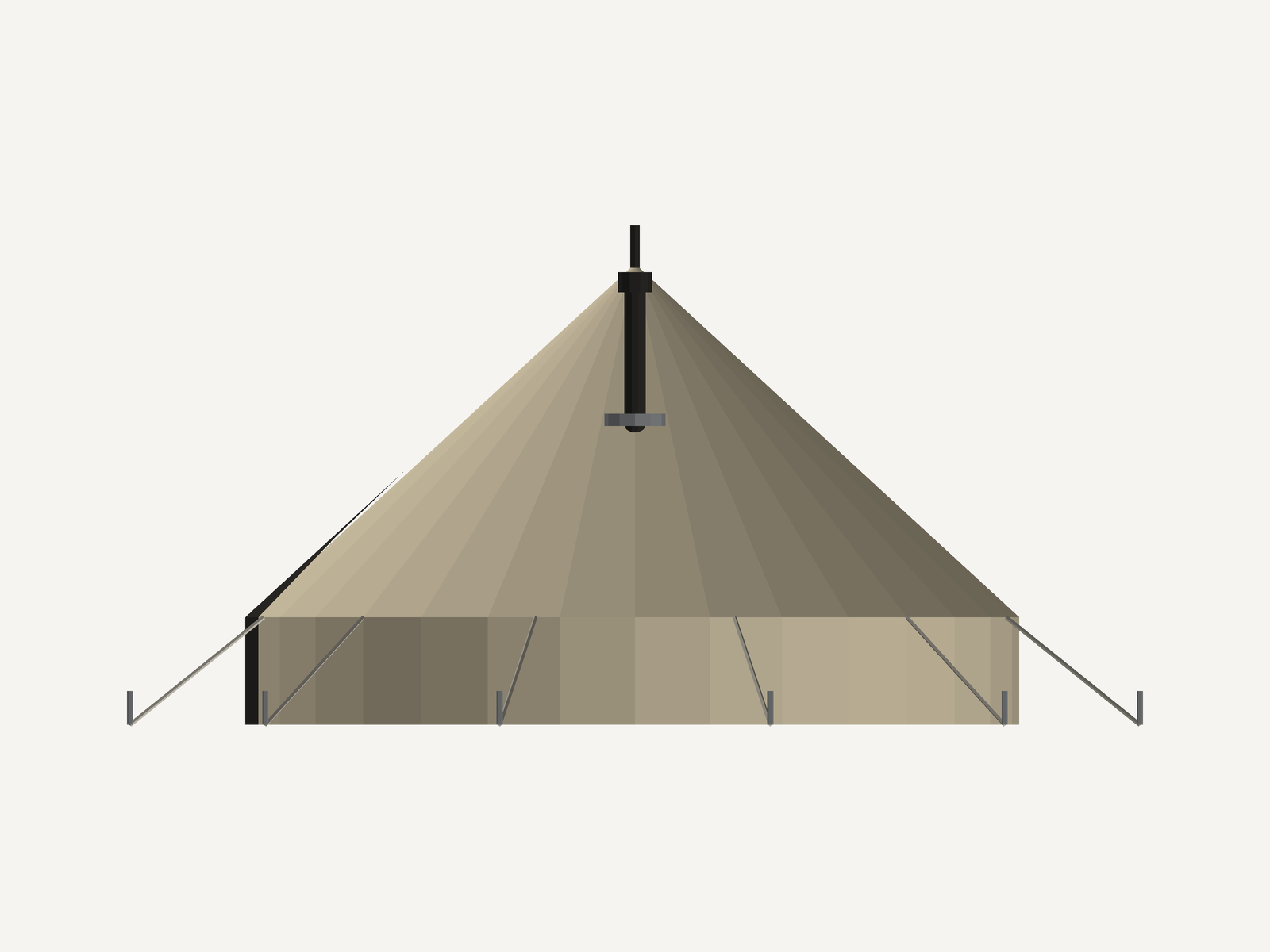 5m canvas Bell Tent for Sale preview 14