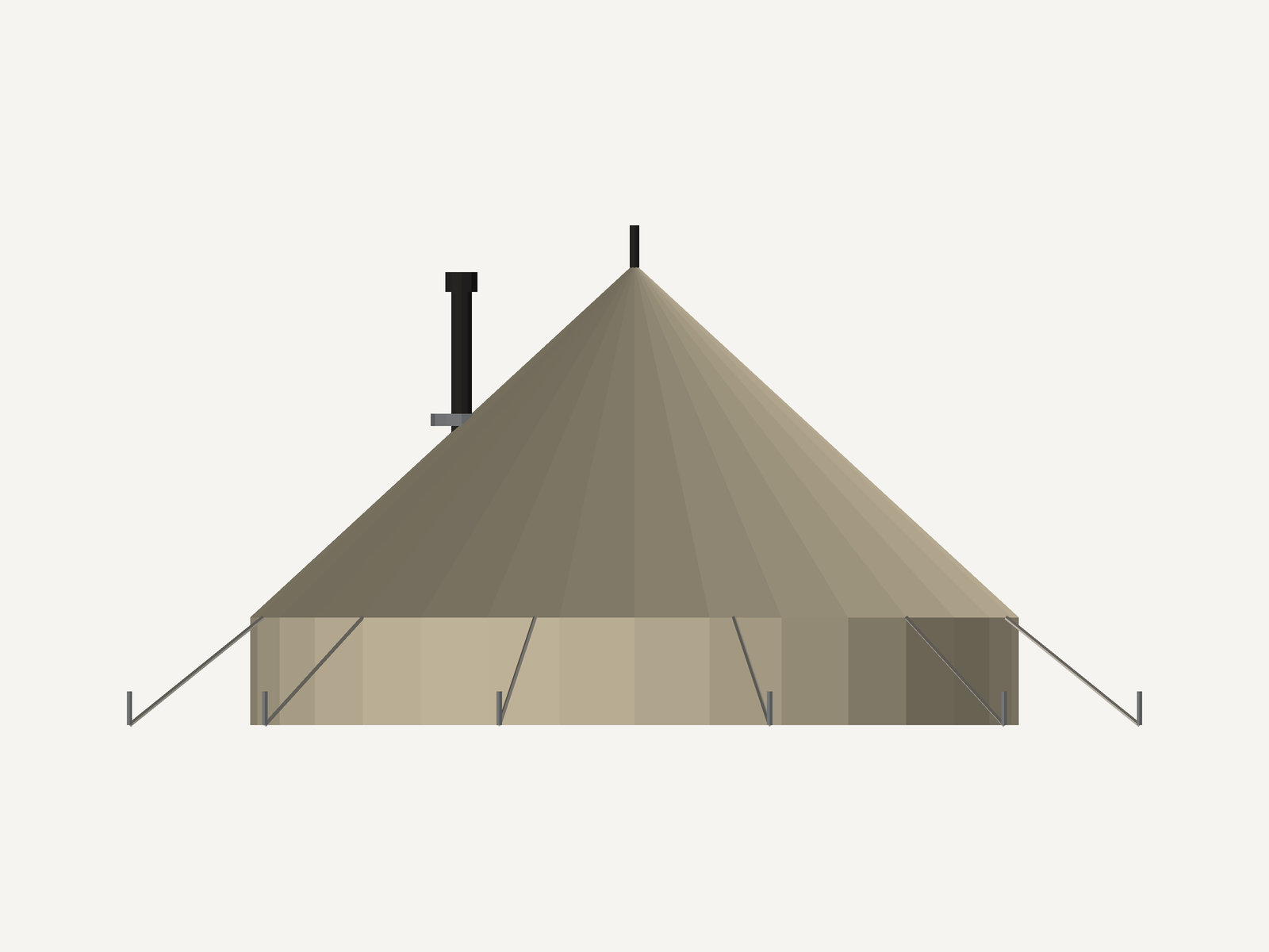5m canvas Bell Tent for Sale preview 9
