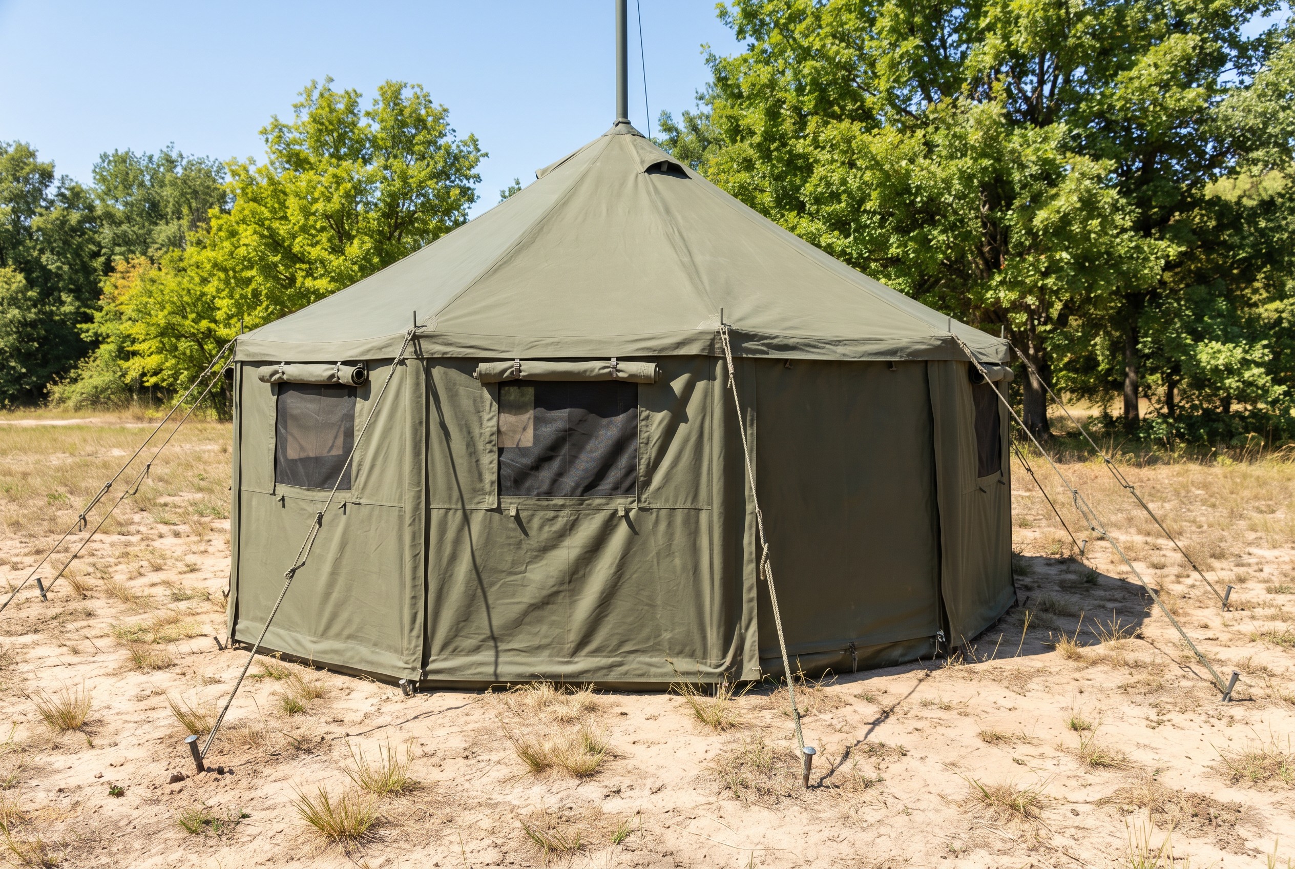Round Army Tent