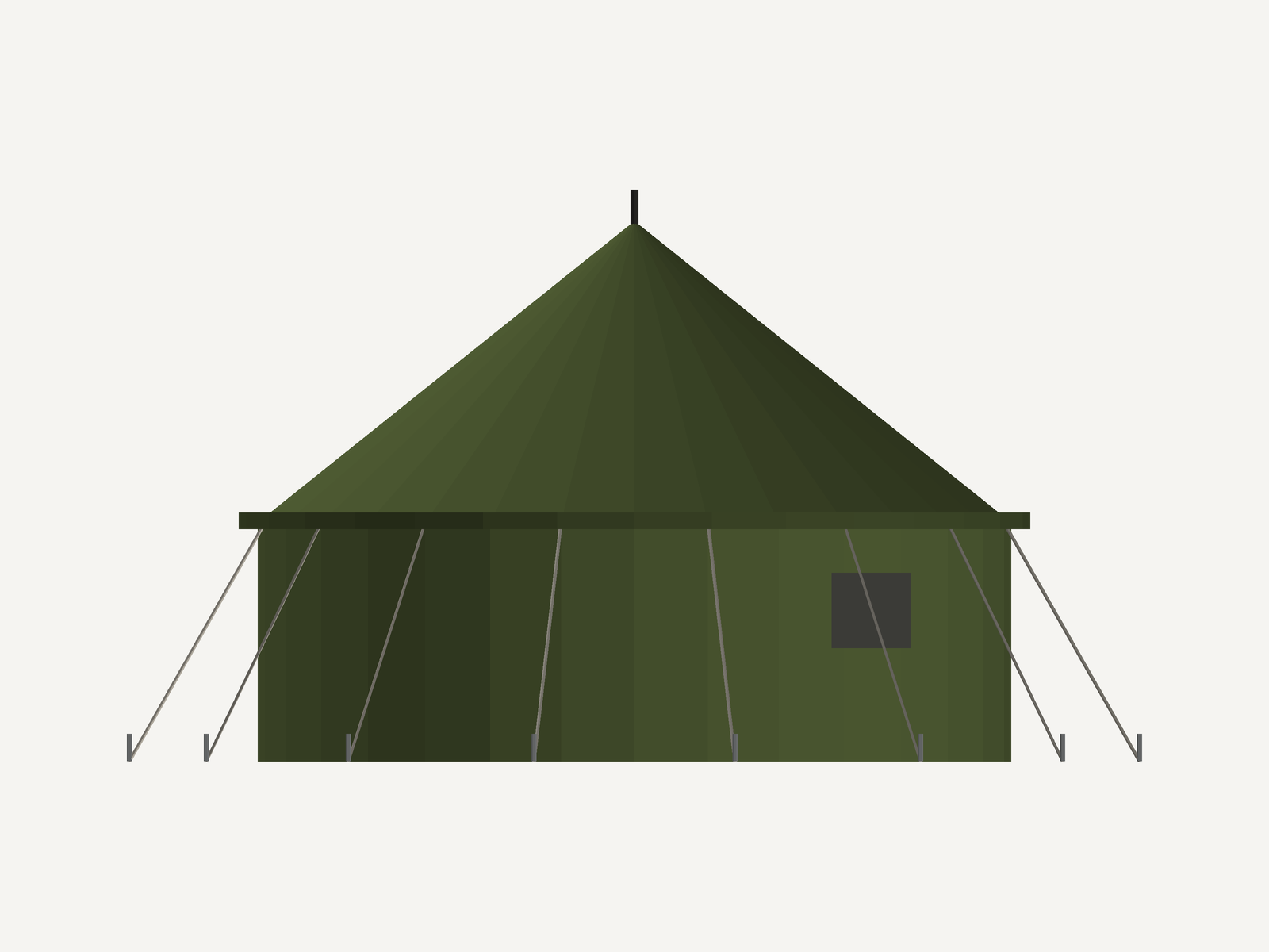 Round Army Tent preview 14