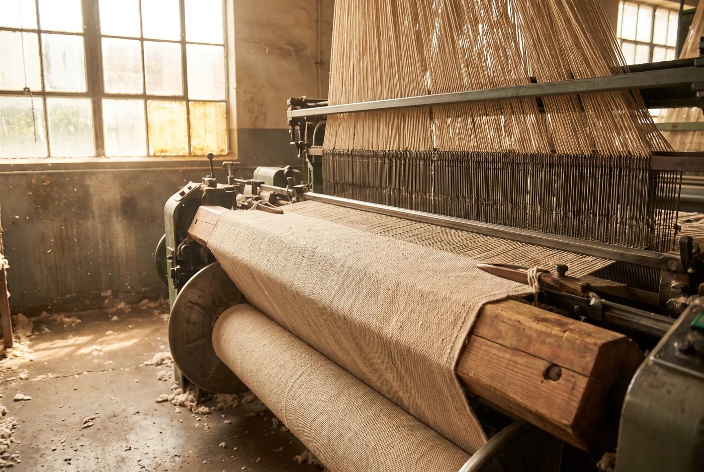 Rapier loom weaving duck
